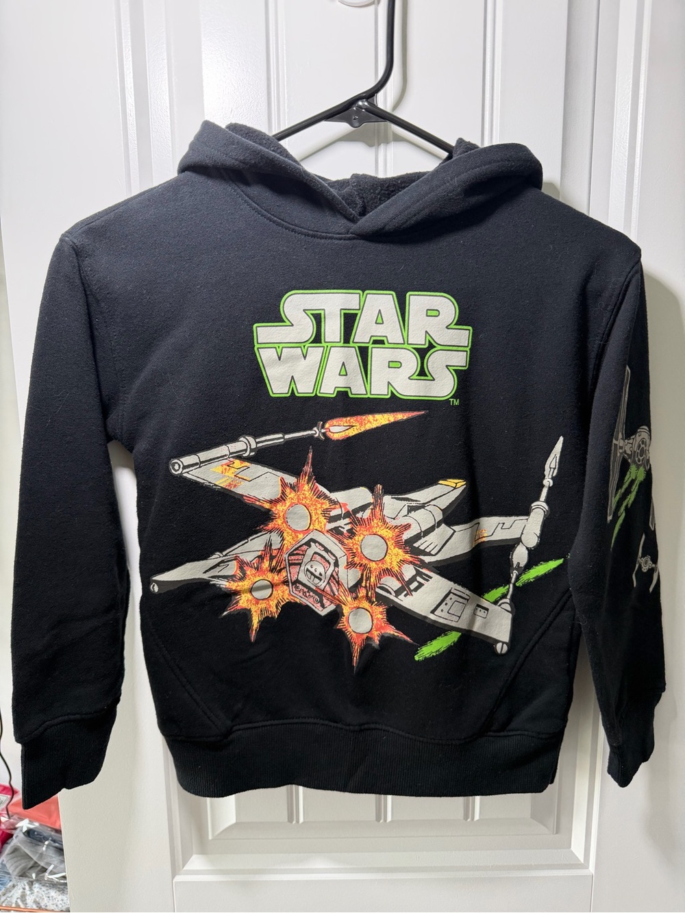 Disney Star Wars Black Hoodie Unisex Sz Small